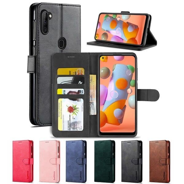 For Samsung Galaxy A11 Wallet Case Flip Leather Card Slots Cover For Samsung Galaxy A11 Wallet Case Flip Leather Card Slots Cover